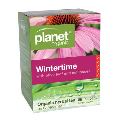 Planet Organic Organic Wintertime with Olive Leaf & Echinacea Herbal Tea x 25 Tea Bags